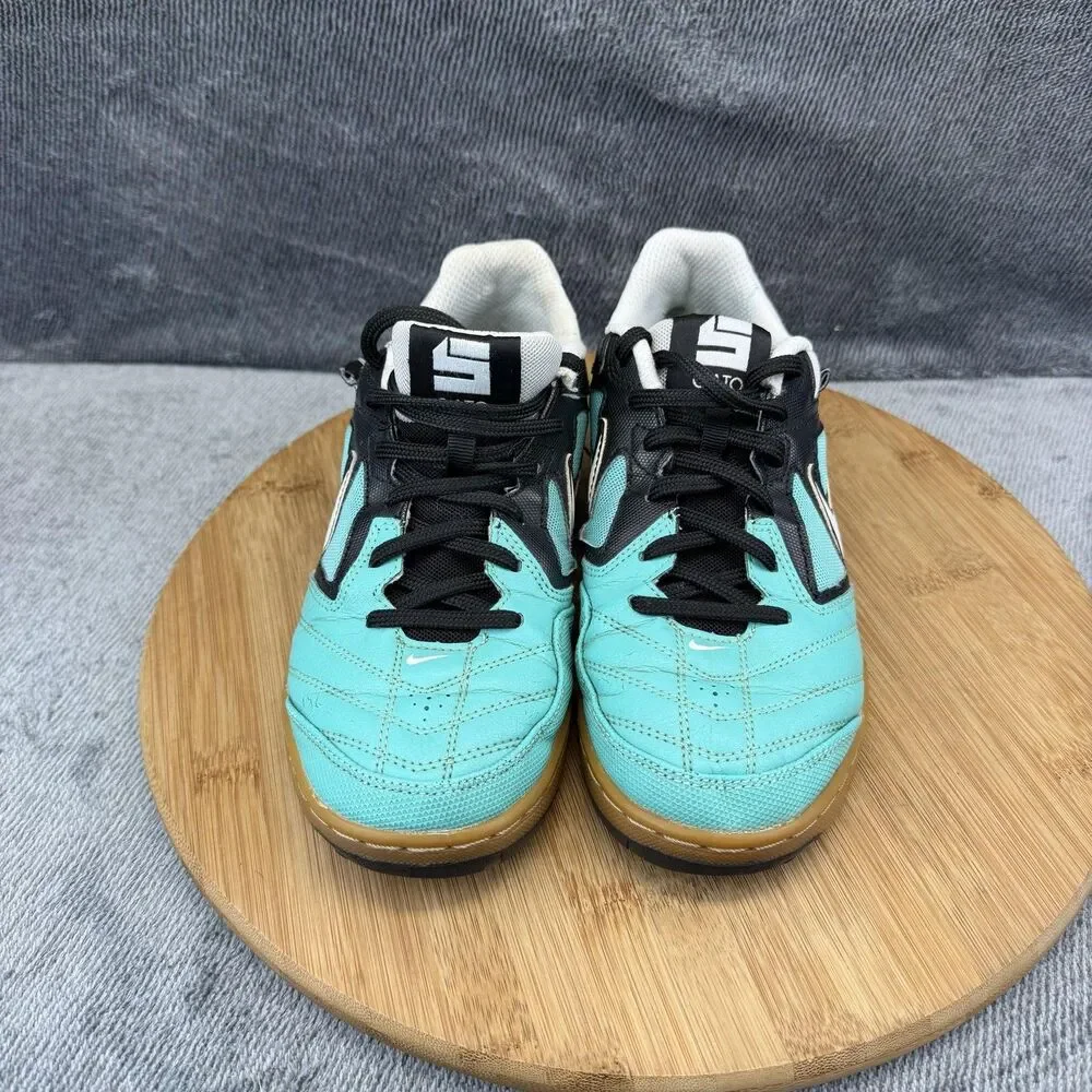 Nike 5 Gato Shoes Mens Size 5 Blue Black Indoor Soccer Sneakers 415122-310